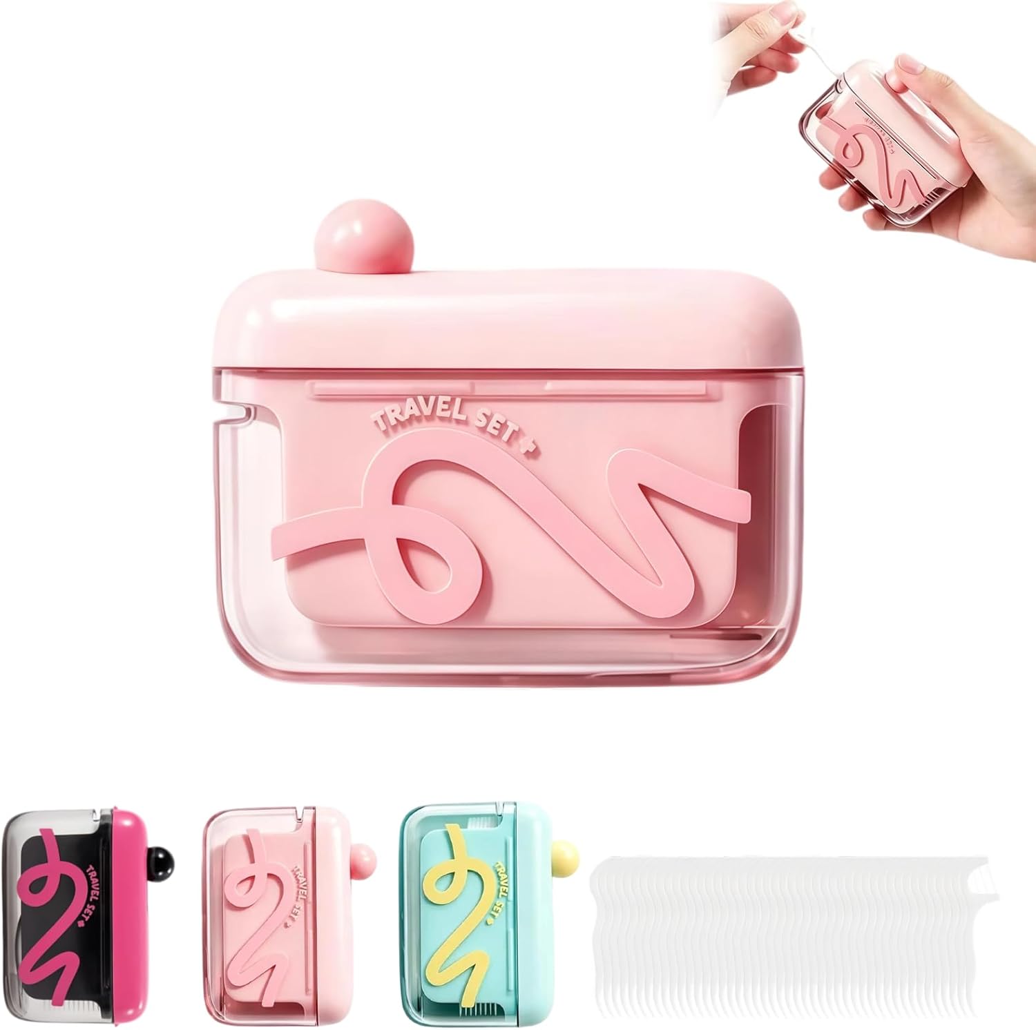 Automatic Pop-up Portable Floss Dispenser with 50 Free Pieces