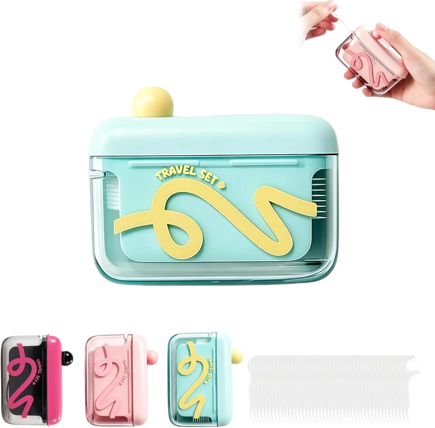 Automatic Pop-up Portable Floss Dispenser with 50 Free Pieces